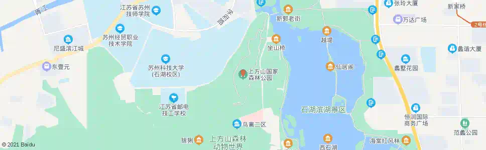苏州上方山森林公园_公交站地图_苏州公交_妙搜公交查询2025
