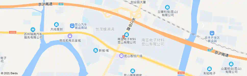 苏州南亚电子_公交站地图_苏州公交_妙搜公交查询2025
