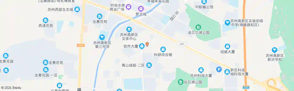 苏州苏州科技城管委会_公交站地图_苏州公交_妙搜公交查询2025