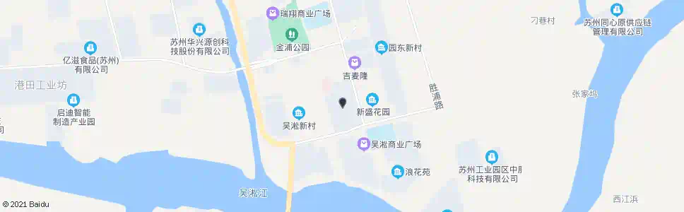 苏州新盛花园西区_公交站地图_苏州公交_妙搜公交查询2025