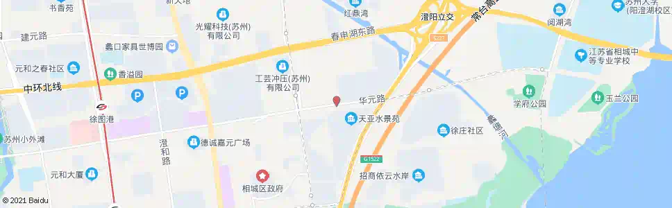 苏州天亚水景苑_公交站地图_苏州公交_妙搜公交查询2025