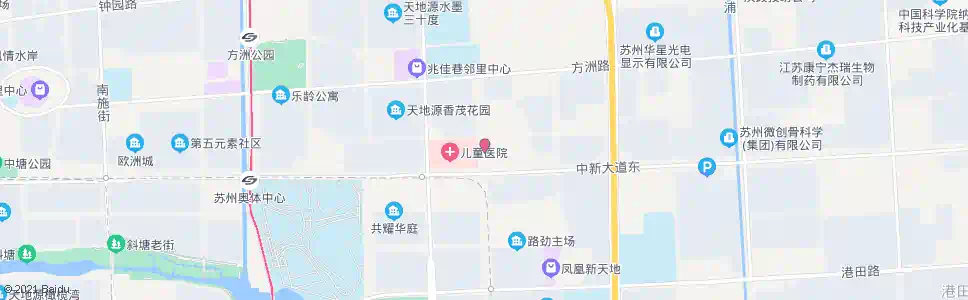 苏州儿童医院东_公交站地图_苏州公交_妙搜公交查询2025