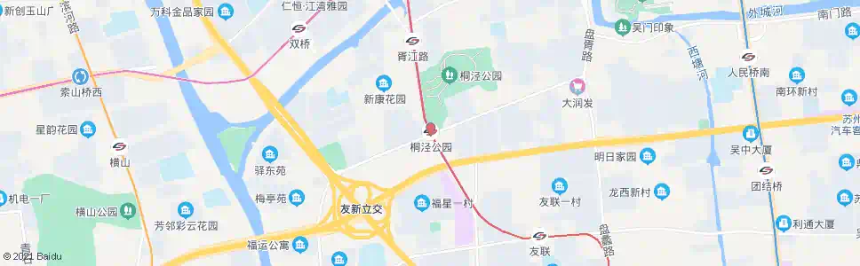 苏州桐泾公园站_公交站地图_苏州公交_妙搜公交查询2025