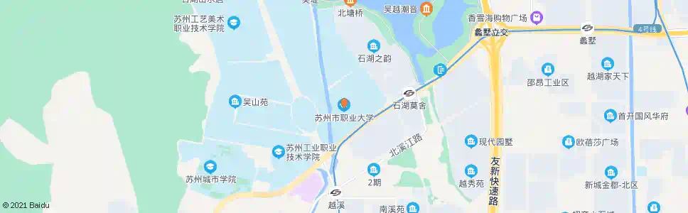 苏州国际教育园职业大学_公交站地图_苏州公交_妙搜公交查询2025