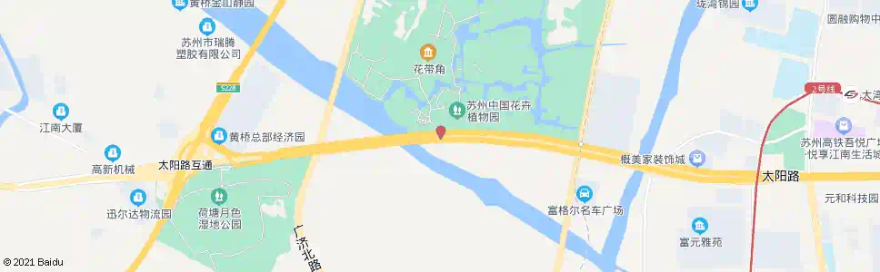 苏州苏州中国花卉植物园_公交站地图_苏州公交_妙搜公交查询2025