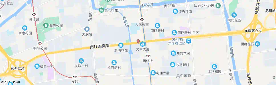 苏州团结桥西_公交站地图_苏州公交_妙搜公交查询2025