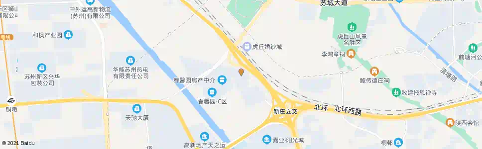 苏州新城路_公交站地图_苏州公交_妙搜公交查询2025