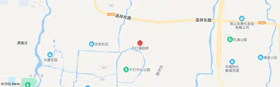 苏州千灯镇政府_公交站地图_苏州公交_妙搜公交查询2025