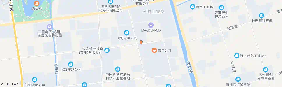 苏州青年汇_公交站地图_苏州公交_妙搜公交查询2025