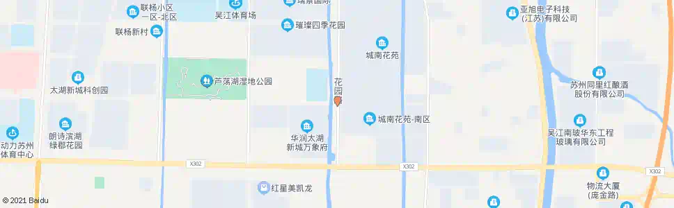 苏州花园路芦荡路口_公交站地图_苏州公交_妙搜公交查询2025