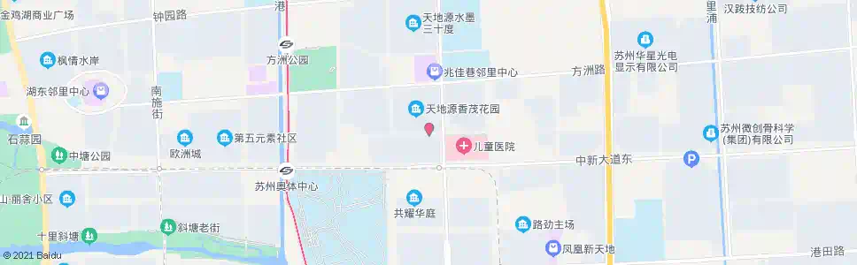 苏州儿童医院西_公交站地图_苏州公交_妙搜公交查询2025