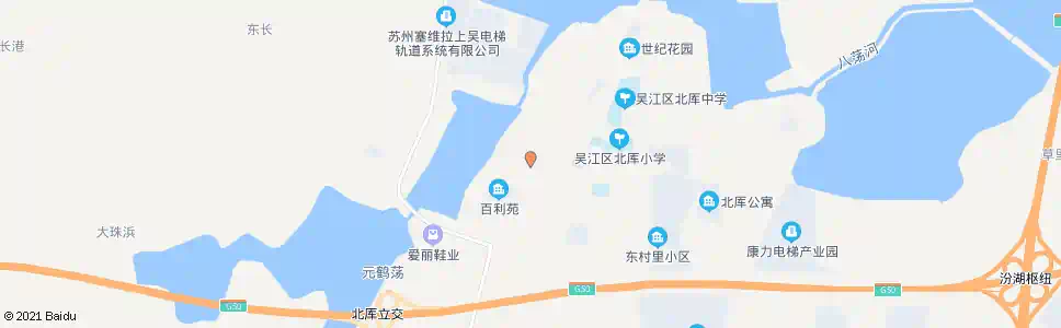 苏州北厍邮政_公交站地图_苏州公交_妙搜公交查询2025