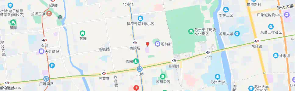 苏州醋坊桥观前街东2_公交站地图_苏州公交_妙搜公交查询2025