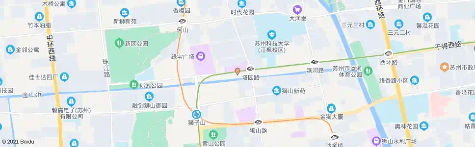 苏州狮山街道_公交站地图_苏州公交_妙搜公交查询2025