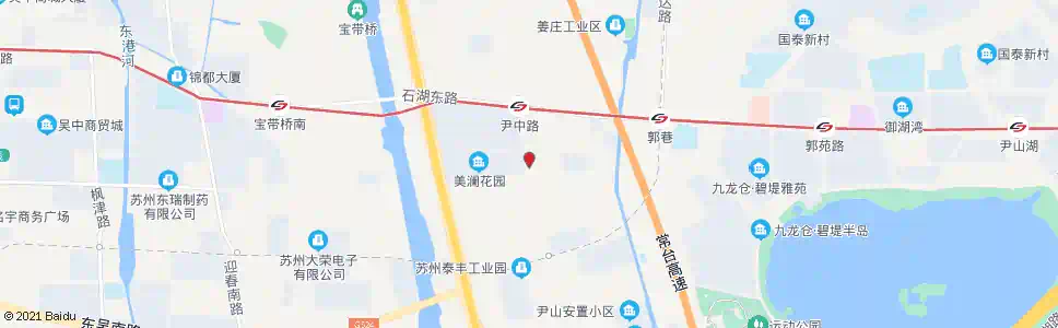苏州尹中路尹山路北_公交站地图_苏州公交_妙搜公交查询2025