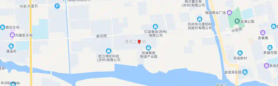 苏州港田工业坊西_公交站地图_苏州公交_妙搜公交查询2025