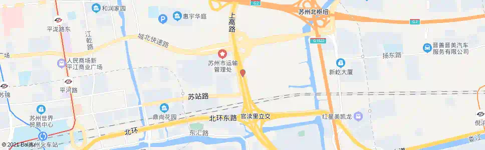 苏州官渎路北_公交站地图_苏州公交_妙搜公交查询2025