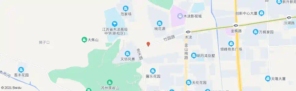 苏州竹园路灵天路东_公交站地图_苏州公交_妙搜公交查询2025