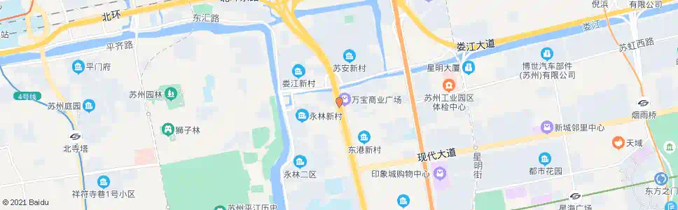 苏州向阳桥南_公交站地图_苏州公交_妙搜公交查询2025