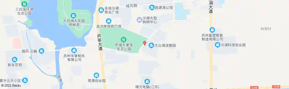 苏州湖滨雅园_公交站地图_苏州公交_妙搜公交查询2025