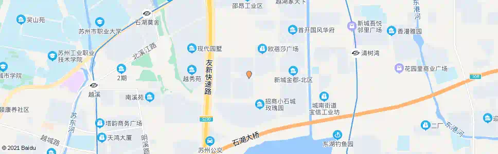 苏州枫杨路槐香街西_公交站地图_苏州公交_妙搜公交查询2025