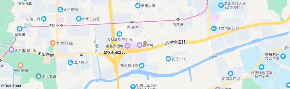 苏州珠江路金山路南_公交站地图_苏州公交_妙搜公交查询2025