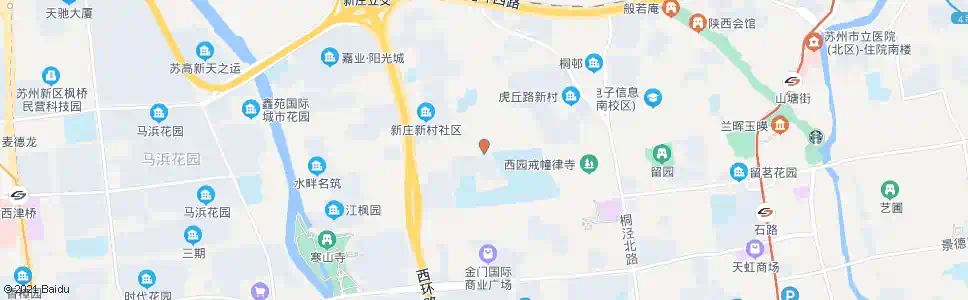 苏州西园路中_公交站地图_苏州公交_妙搜公交查询2025
