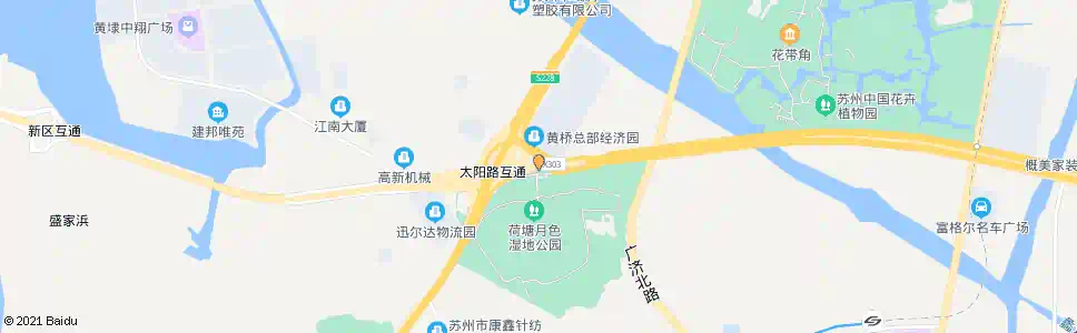 苏州荷塘月色公园_公交站地图_苏州公交_妙搜公交查询2025