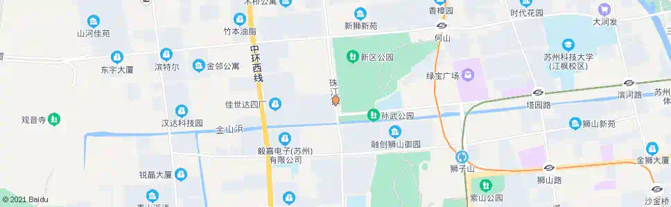 苏州珠江路明基电通_公交站地图_苏州公交_妙搜公交查询2025