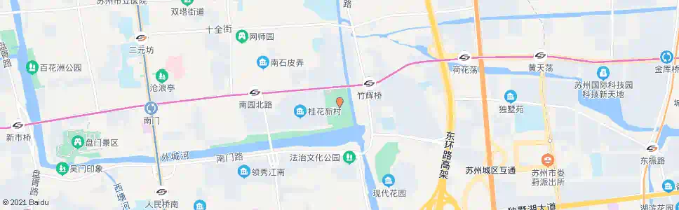 苏州桂花公园_公交站地图_苏州公交_妙搜公交查询2025