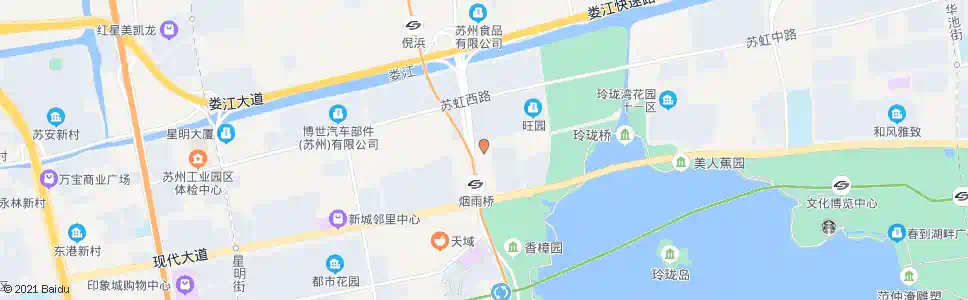 苏州湖畔花园首末站_公交站地图_苏州公交_妙搜公交查询2025
