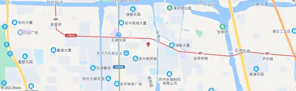 苏州枫津路石湖路南_公交站地图_苏州公交_妙搜公交查询2025