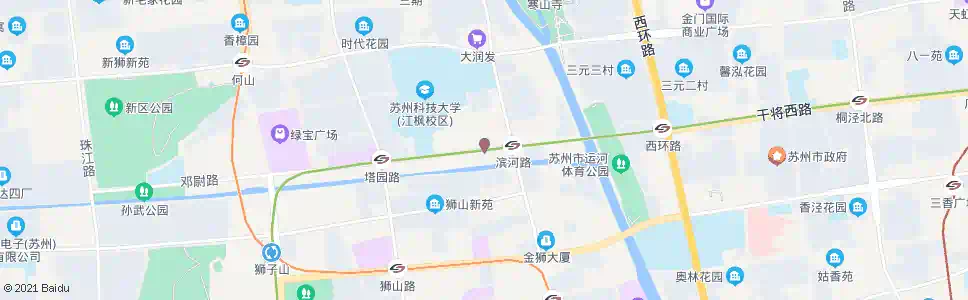 苏州滨河花园北_公交站地图_苏州公交_妙搜公交查询2025