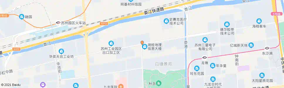 苏州园区综保西区_公交站地图_苏州公交_妙搜公交查询2025