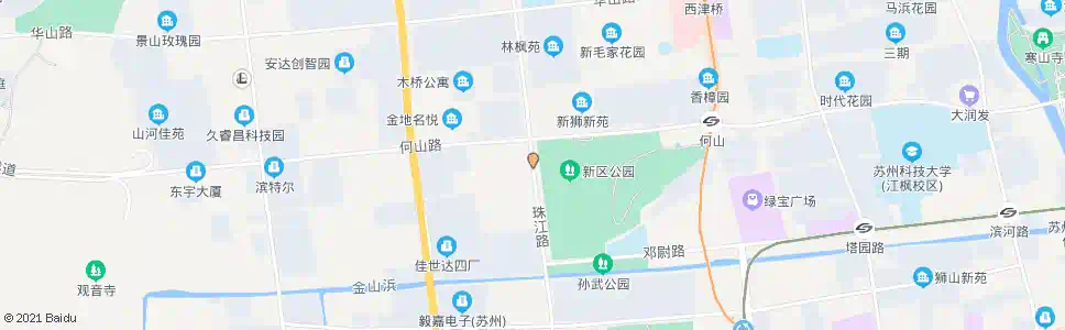 苏州新区公园西_公交站地图_苏州公交_妙搜公交查询2025
