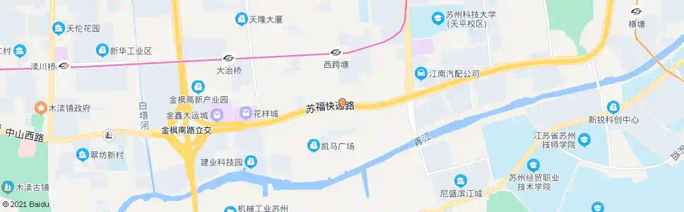苏州中山东路枫瑞路_公交站地图_苏州公交_妙搜公交查询2025