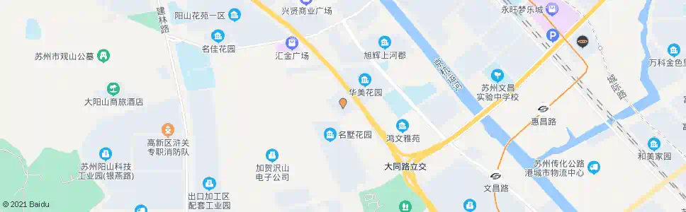 苏州鸿福花苑南_公交站地图_苏州公交_妙搜公交查询2025