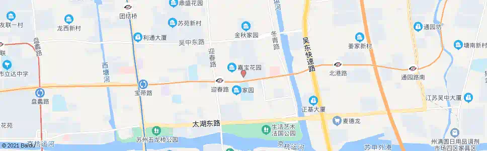 苏州宝带实验小学北_公交站地图_苏州公交_妙搜公交查询2025