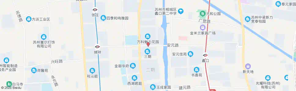苏州安元桥西_公交站地图_苏州公交_妙搜公交查询2025