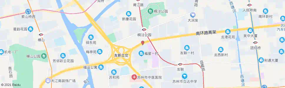 苏州友新路北(福星小区)_公交站地图_苏州公交_妙搜公交查询2025