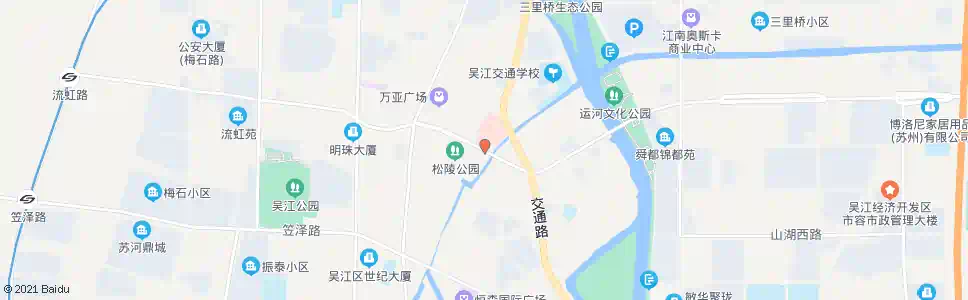 苏州松陵公园_公交站地图_苏州公交_妙搜公交查询2025