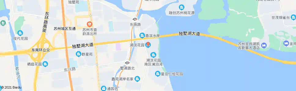 苏州湖滨花园_公交站地图_苏州公交_妙搜公交查询2025