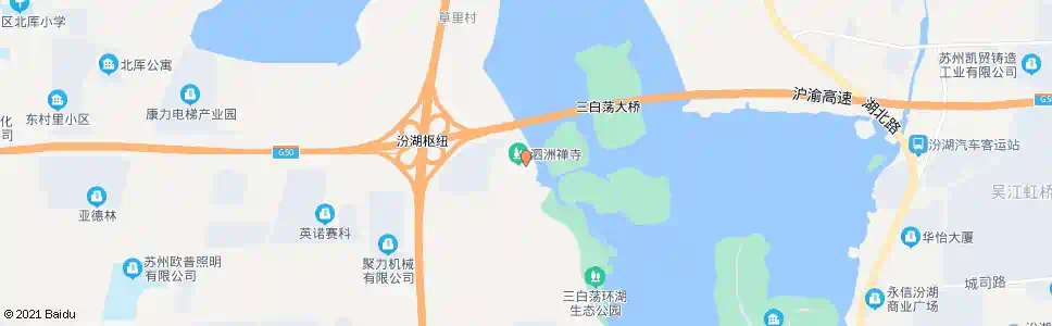 苏州泗洲禅寺_公交站地图_苏州公交_妙搜公交查询2025
