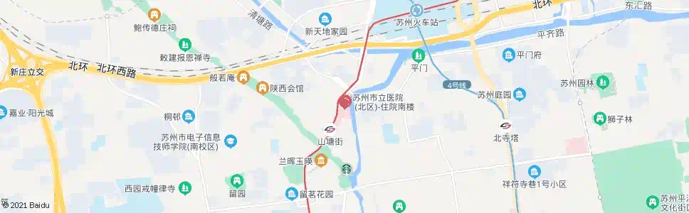 苏州市立医院北区_公交站地图_苏州公交_妙搜公交查询2025