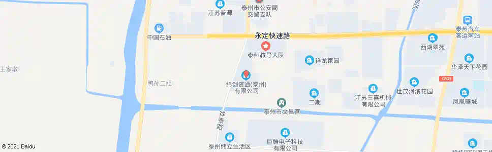 泰州纬创公司_公交站地图_泰州公交_妙搜公交查询2025