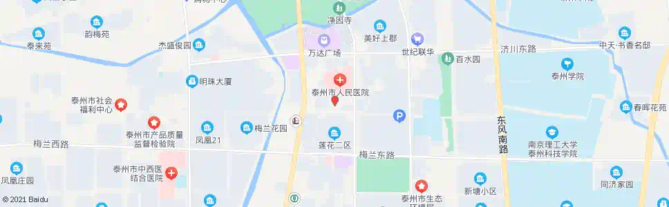 泰州皮防所_公交站地图_泰州公交_妙搜公交查询2025