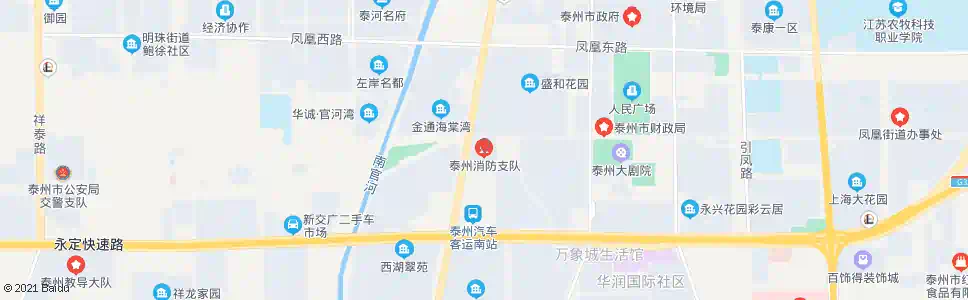 泰州消防支队_公交站地图_泰州公交_妙搜公交查询2025