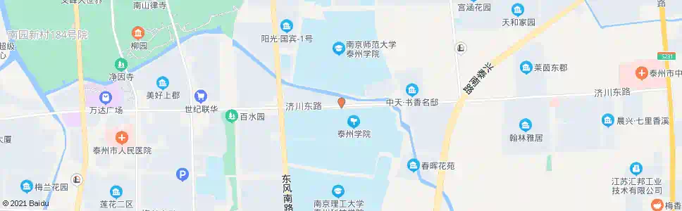 泰州泰州学院南通路_公交站地图_泰州公交_妙搜公交查询2025
