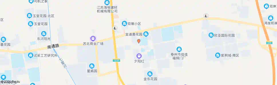 泰州京泰路街道办_公交站地图_泰州公交_妙搜公交查询2025