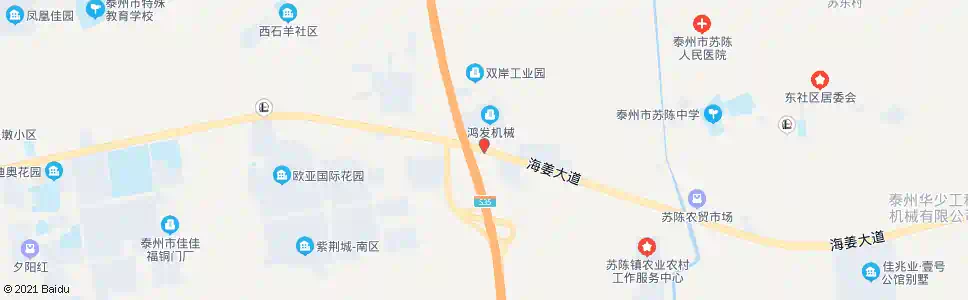 泰州苏陈西_公交站地图_泰州公交_妙搜公交查询2025